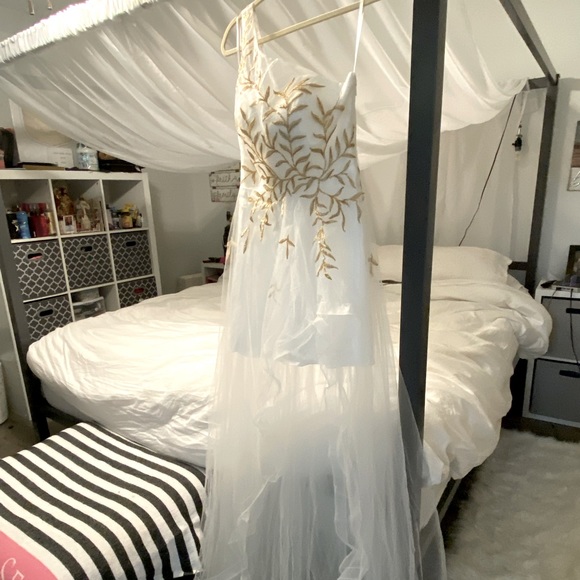 Fashion Nova Dresses & Skirts - Wedding-  Fashion Nova-Large White/Gold Color.